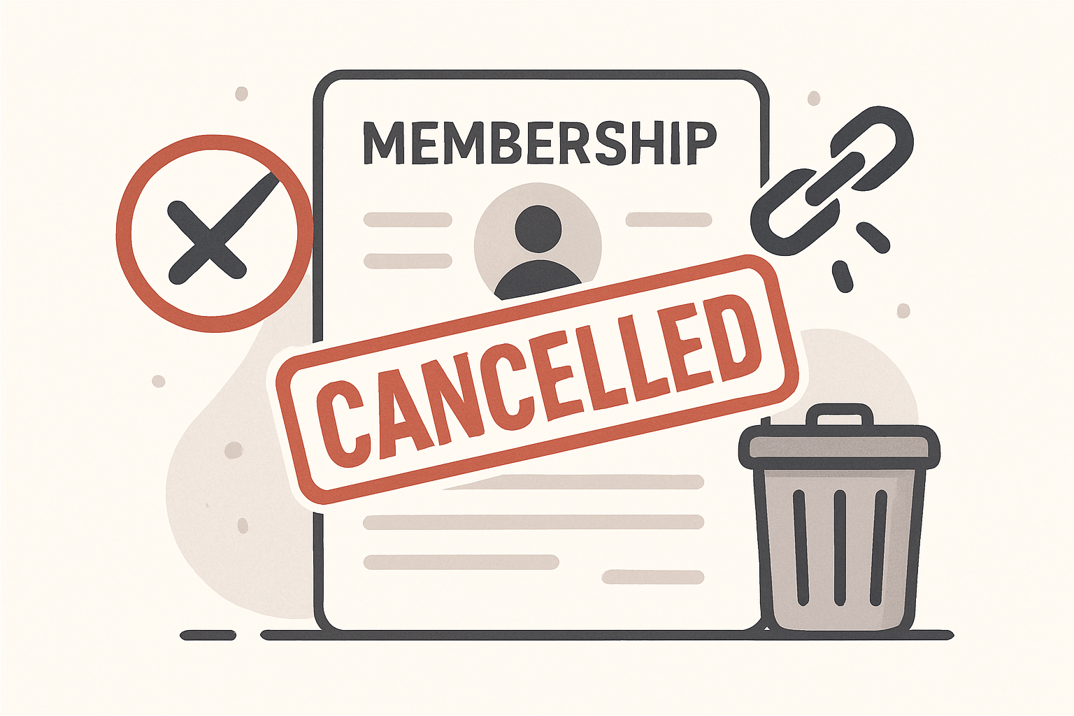 useless membership cancelled